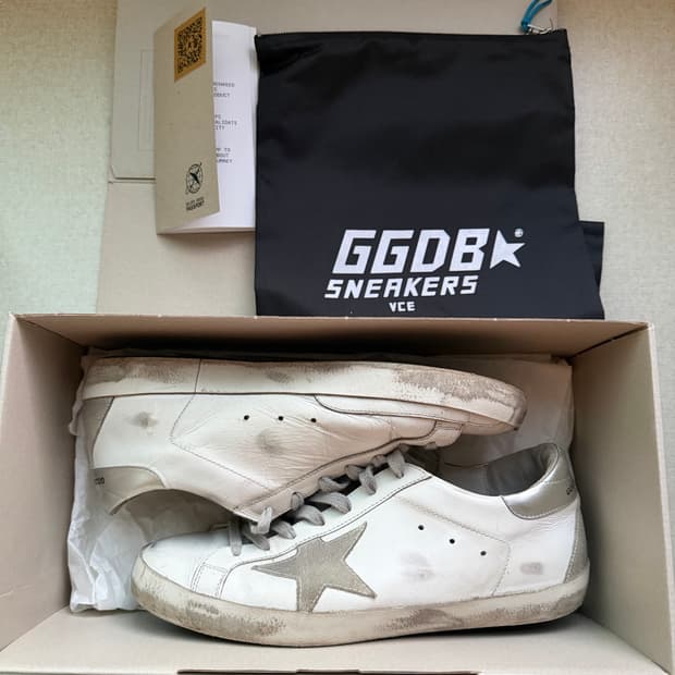 골든구스 슈퍼스타 화이트실버탭