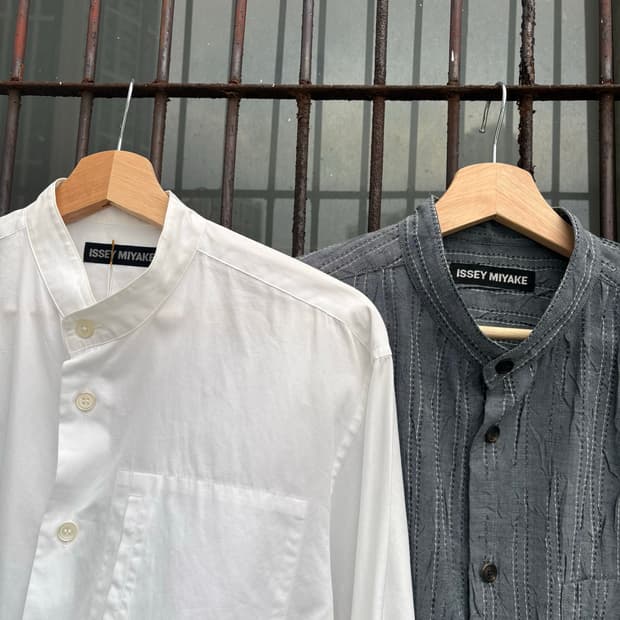 ISSEY MIYAKE WRINKLE TUNIC SHIRT