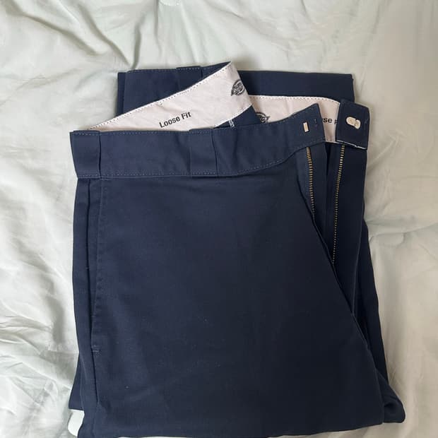 디키즈 더블니 85283 팬츠 다크 네이비