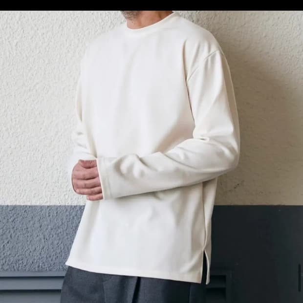 esn 퓨어 헤비 티셔츠 크림 m 세미오버95