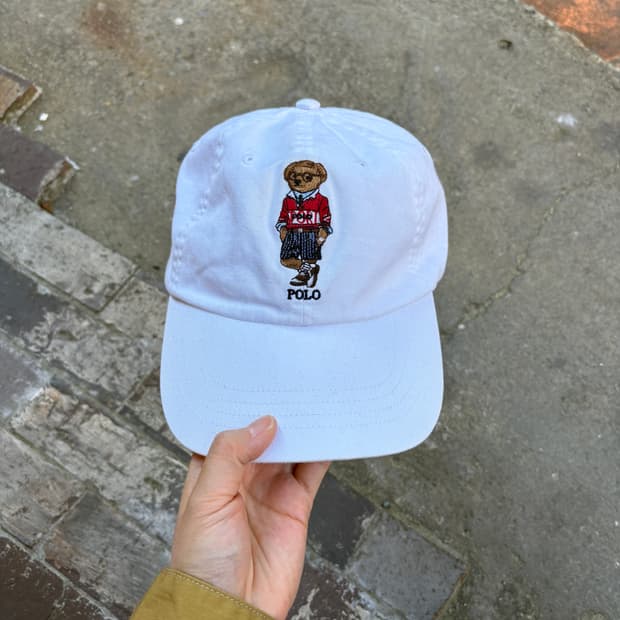 Polo 폴로 베어 곰돌이 볼캡 모자