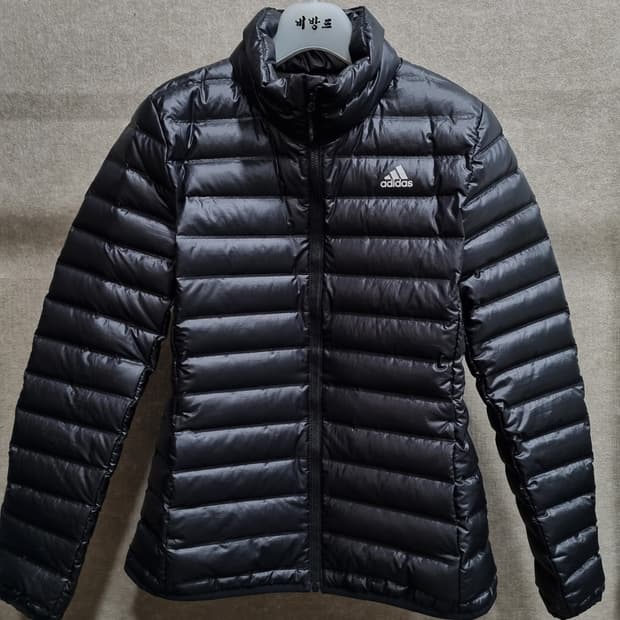 여성 95 아디다스 덕다운 유광 경량 패딩