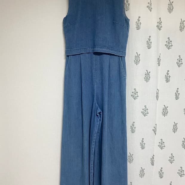 오프닝세레모니 데님점프수트