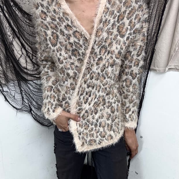 Leopard Fur Cardigan
