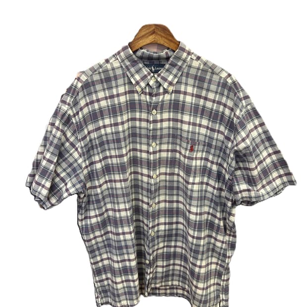 Polo Ralph Lauren  블루 그레이 반팔 셔츠