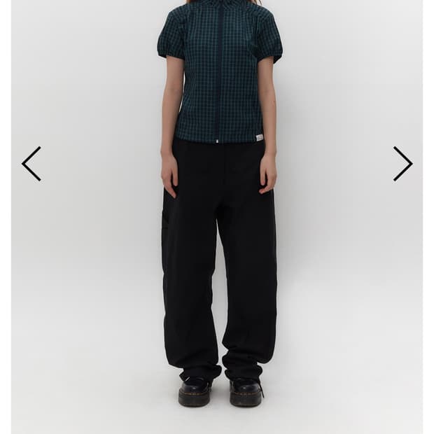 Tuomio CHECK PUFFED ZIP-UP GREEN