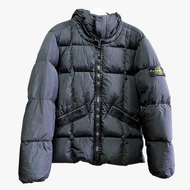 [M] 스톤아일랜드 크링클랩스 후드 패딩