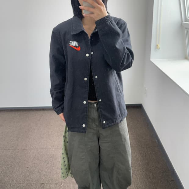 Nike 나이키 백 로고 블랙 점퍼