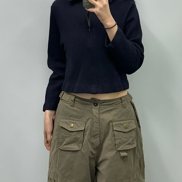 Cos 코스 네이비 니트 집업