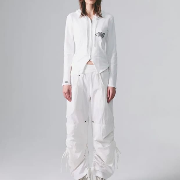 나체 nache LAYERED WAIST BONDED PANTS