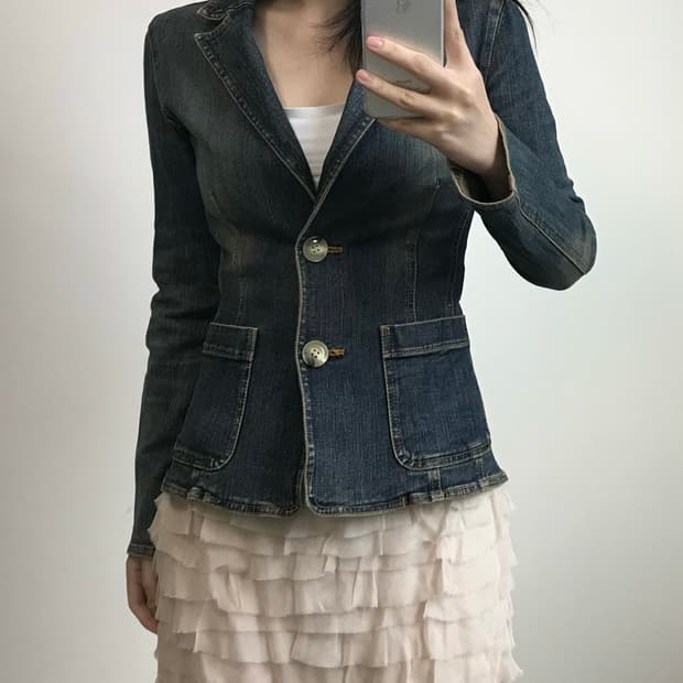 빈티지 테일러 데님 자켓