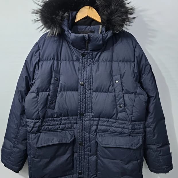 닥스 남성 라쿤털 패딩 네이비 105