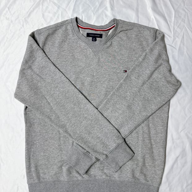 타미힐피거 그레이 테리 맨투맨 (L) 