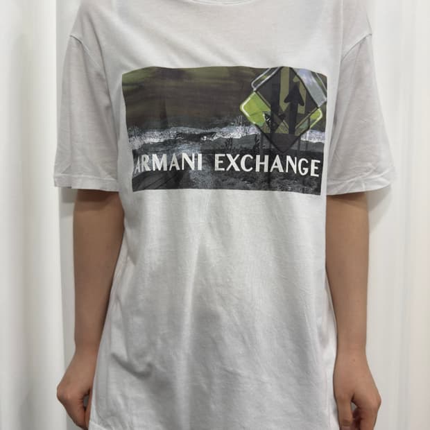 armani exchange printing tshirt