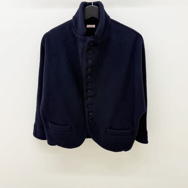 캐피탈 버튼 울 자켓