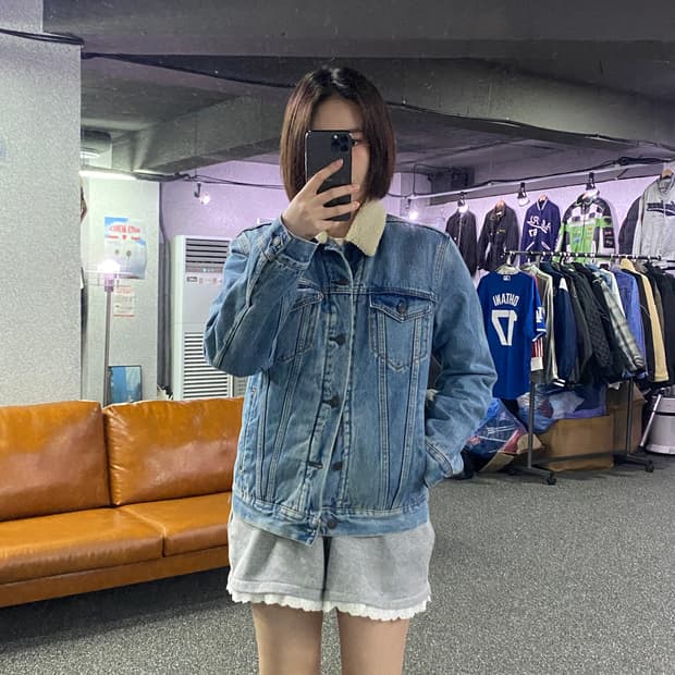 리바이스 레드탭 쉐르파 데님 자켓 B2857