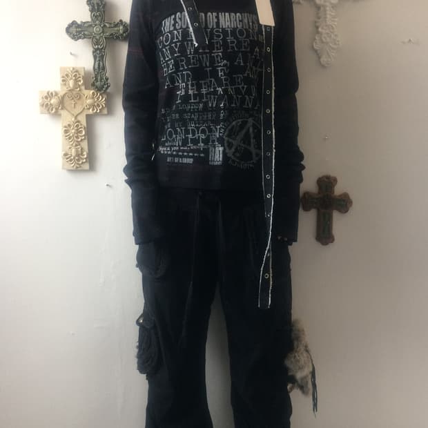 H naoto belted sleeve