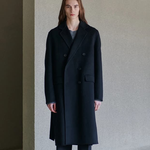 르마드 울 세미오버핏 핸드메이드 코트 블랙 M 팝니다