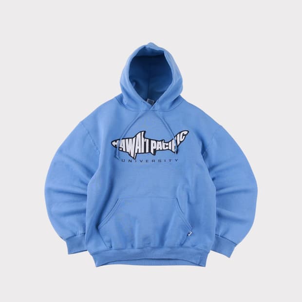 [M] 90's 러셀 애슬레틱 하와이 퍼시픽 대학 후드티