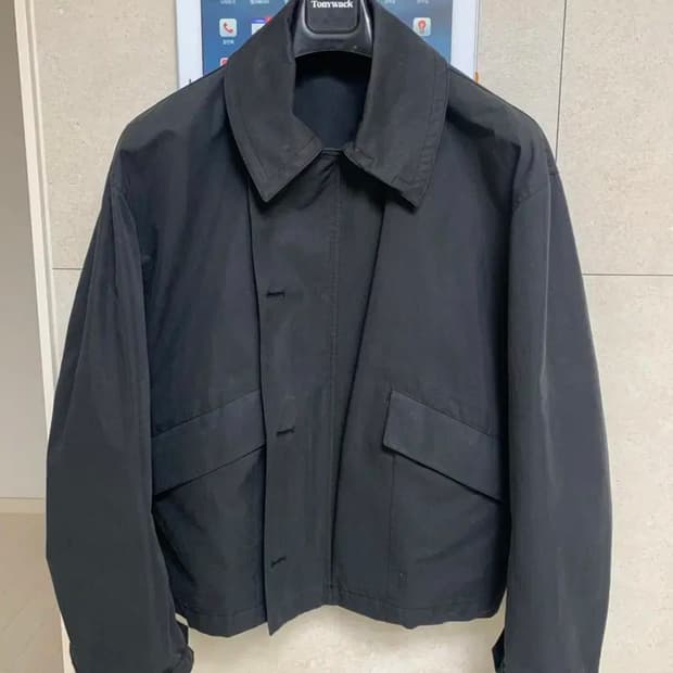 토니웩 블랙 숏 블루종 자켓 L