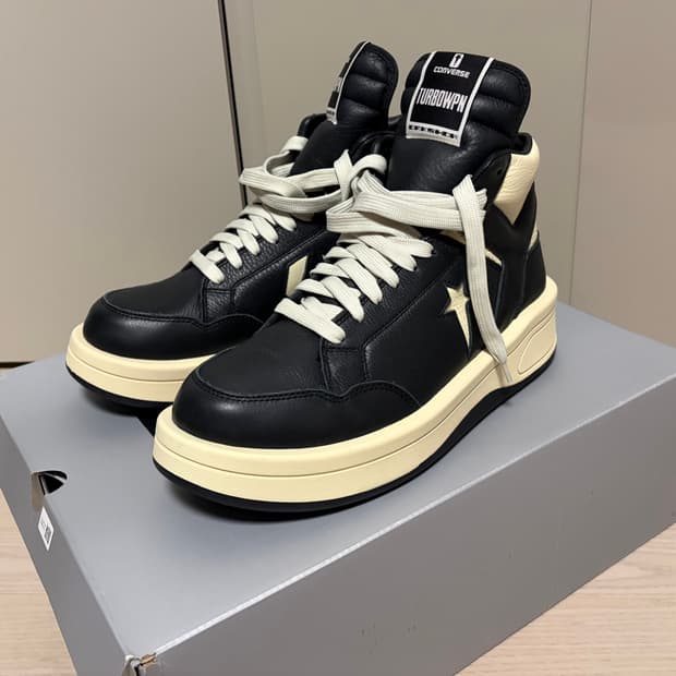 [300] 컨버스 x 다크쉐도우 터보웨폰 블랙 크림 새상품