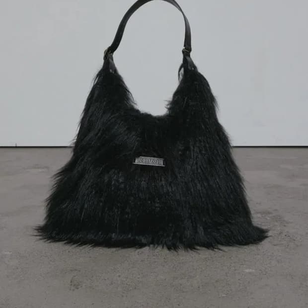 보헤미안서울 헤어리 퍼 백