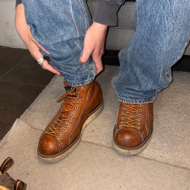 Thorogood USA monkey roofer leather boot