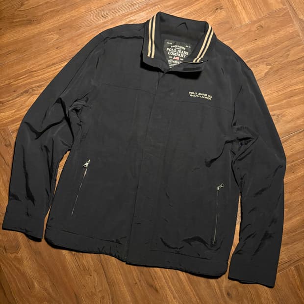 Polo jeans nylon 2way zip up jazket