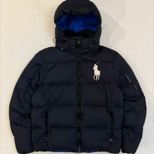 폴로 랄프로렌 빅포니 치프키프 패딩 네이비