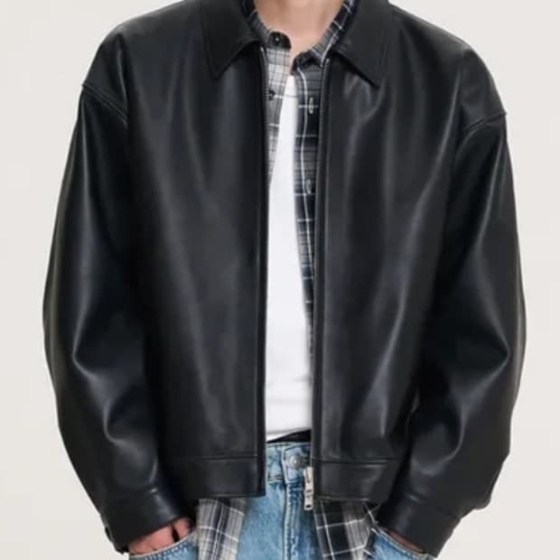 도프제이슨 오버핏 램스킨 쟈켓 M