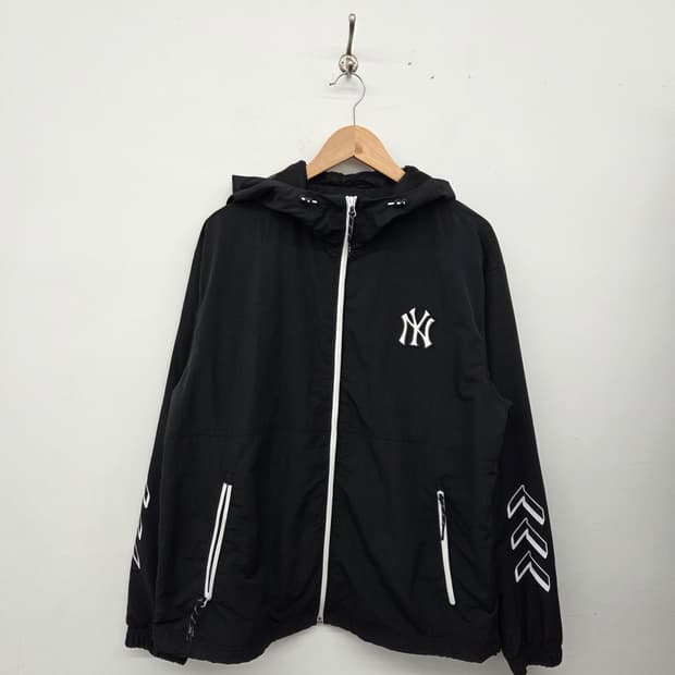 MLB 뉴욕 양키스 바람막이 점퍼 블랙 남성XL