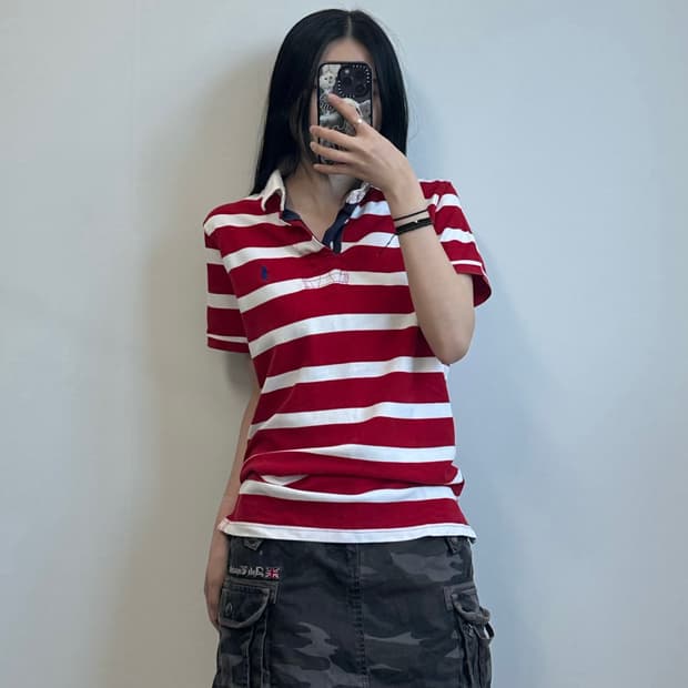 폴로 랄프로렌 신형 단가라 럭비 피케 반팔 티셔츠