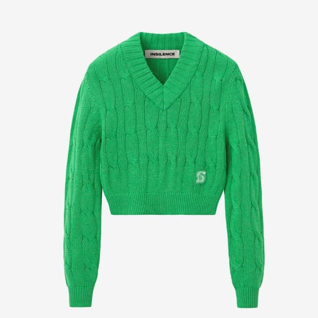 인사일런스우먼 케이블 니트