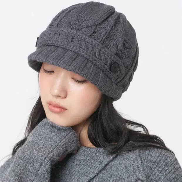 미세키서울 케이블니트 비니