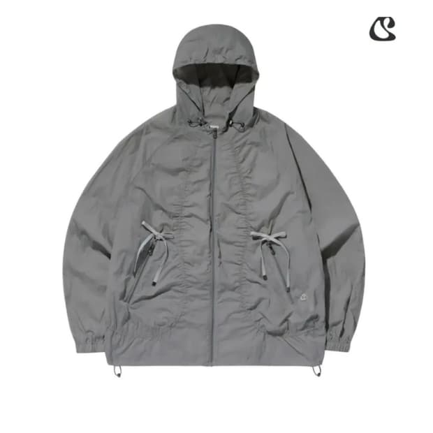 스마트어반유즈풀 코이세이오 리본 바람막이 윈드브레이커 라이트 그레이