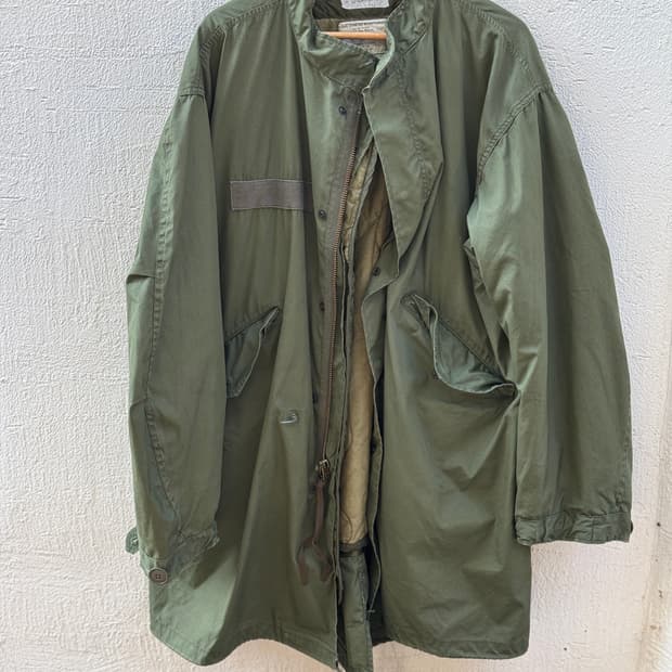 80s 미군 M65 피쉬테일 파카 (L) 후드 포함