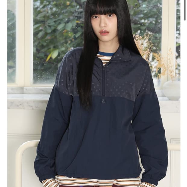 피스메이커 도트 나일론 아노락