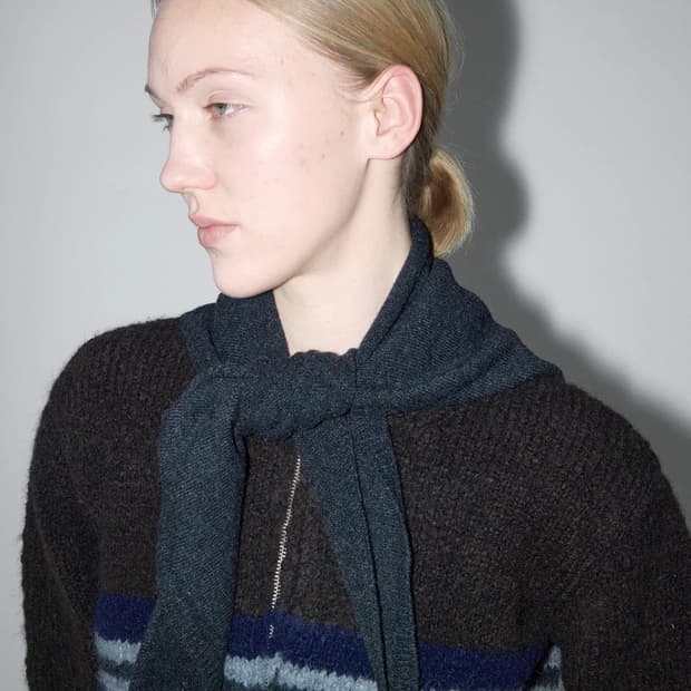 팔로마울 Prima 울 스카프/다크 그레이