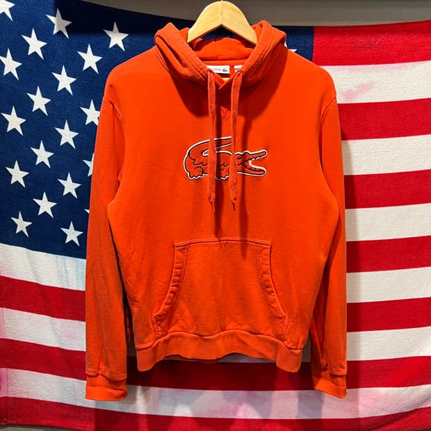 라코스테 후드티 오렌지