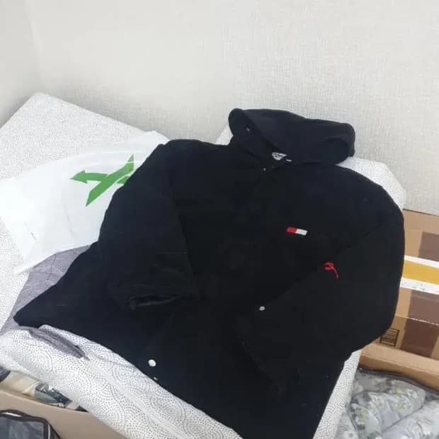 타미힐피거 백로고 자켓