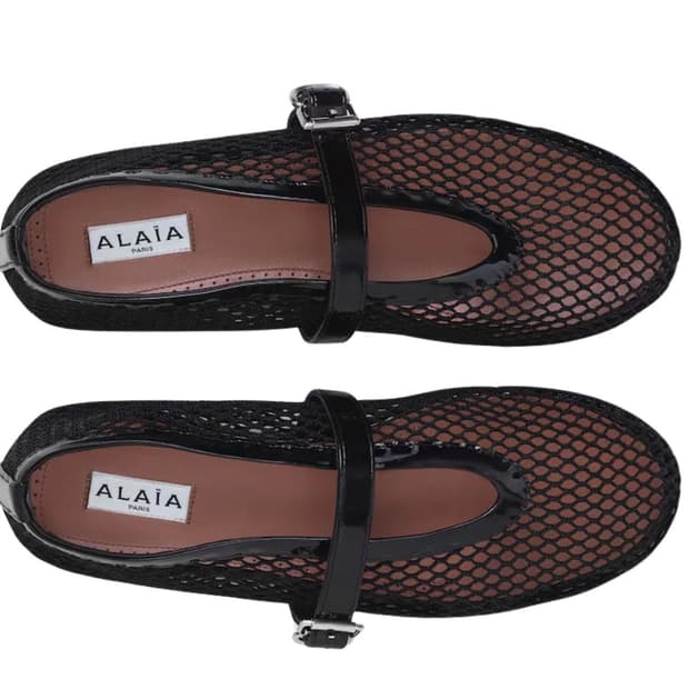 알라이아 피쉬넷 플랫 블랙 38.5 AA3A029TK007 999