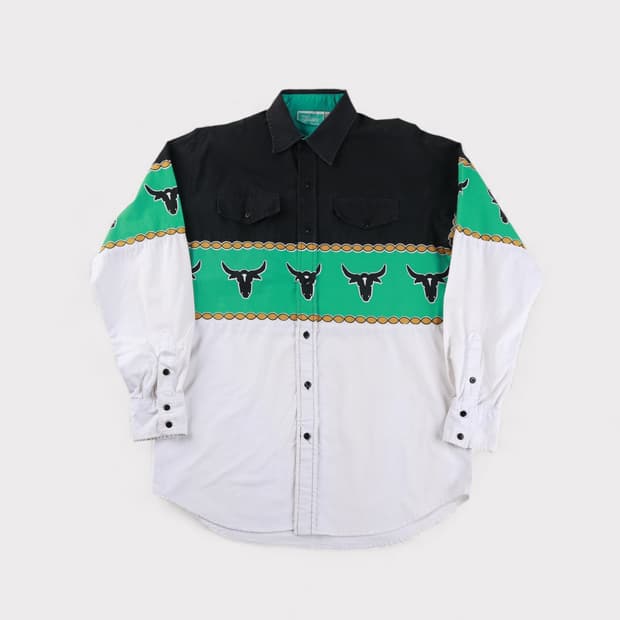 [M] 90's 빈티지 웨스턴 셔츠