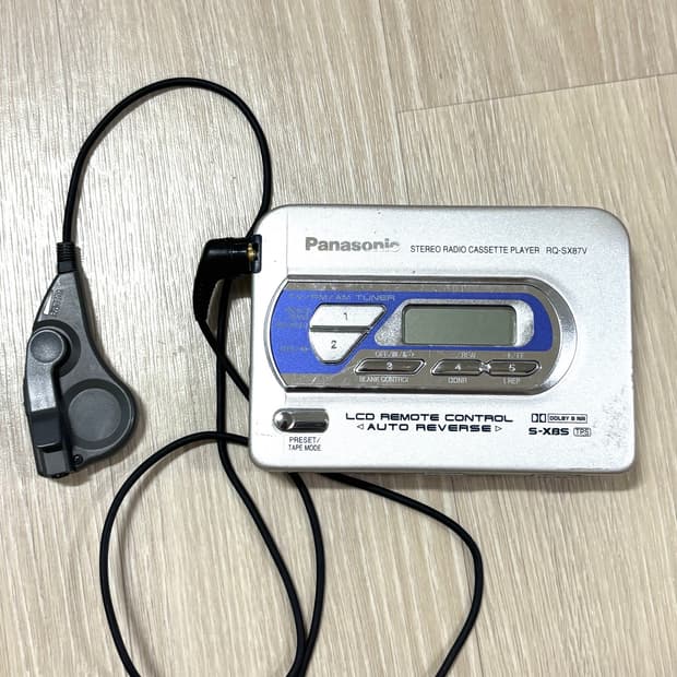 파나소닉 rq-sx87v 라디오 카세트 플레이어