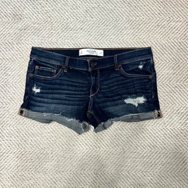 아베크롬비 진청 로우라이즈 숏팬츠