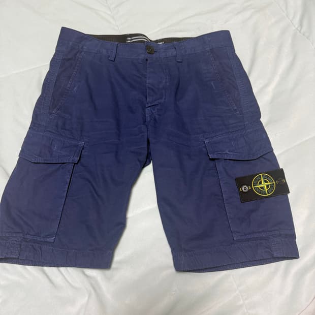 스톤아일랜드 카고반바지 블루 30