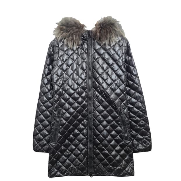 듀베티카 여성 블랙 퀄팅 롱패딩 [38]