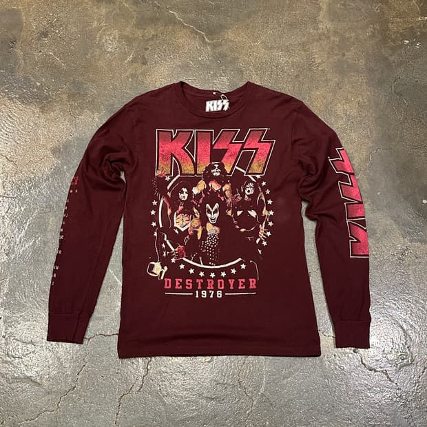 Kiss Destroyer 1976 Band T  밴드티 S