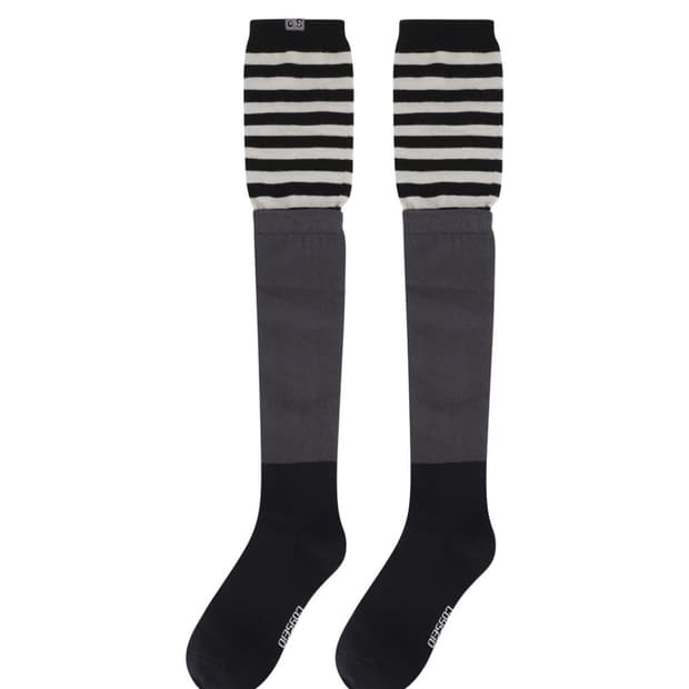 코이세이오 스트라이프 레이어드 니삭스 