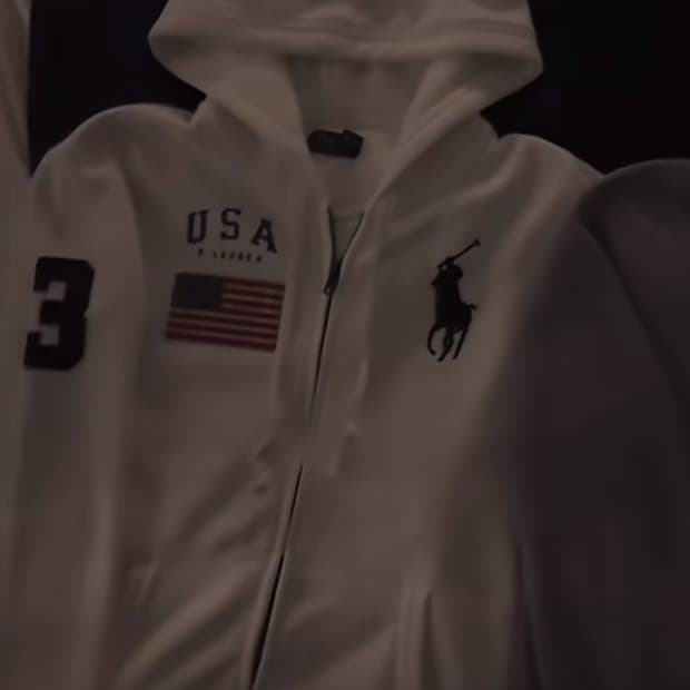 구해요)) 폴로 빅포니 성조기 후드집업 화이트 