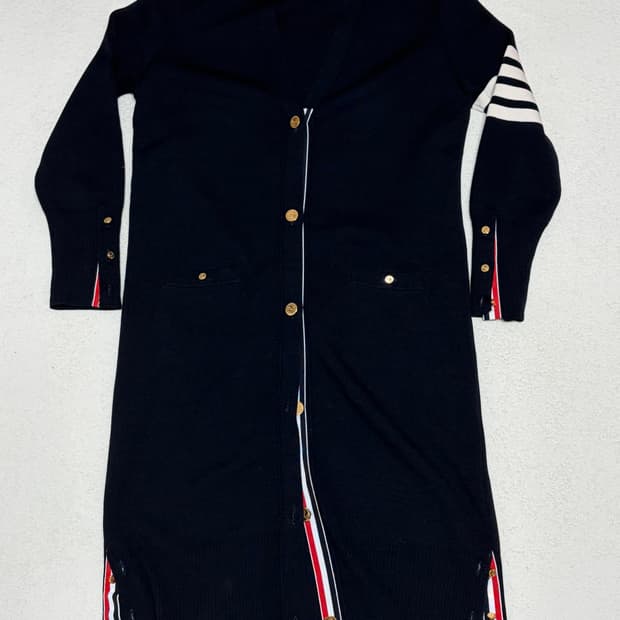 (매장판) 톰브라운 여성 밀라노스티치 금장 가디건 40 톰브라운 가디건